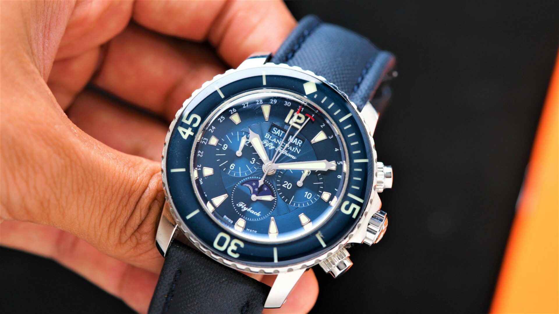 Blancpain Fifty Fathoms Flyback Complete Calendar Moonphase