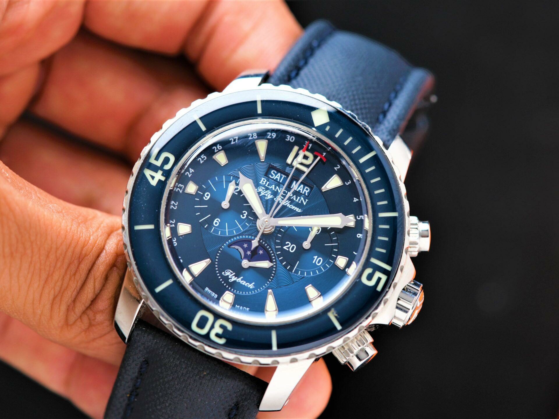 Blancpain Fifty Fathoms Flyback Complete Calendar Moonphase