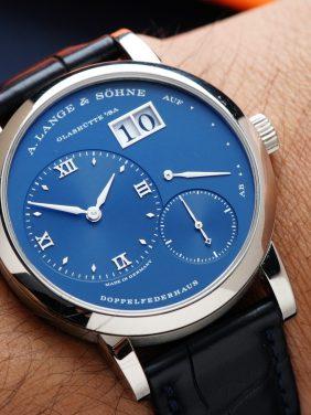 A. Lange & Söhne Lange 1 Extremely Rare & Desirable Blue Dial