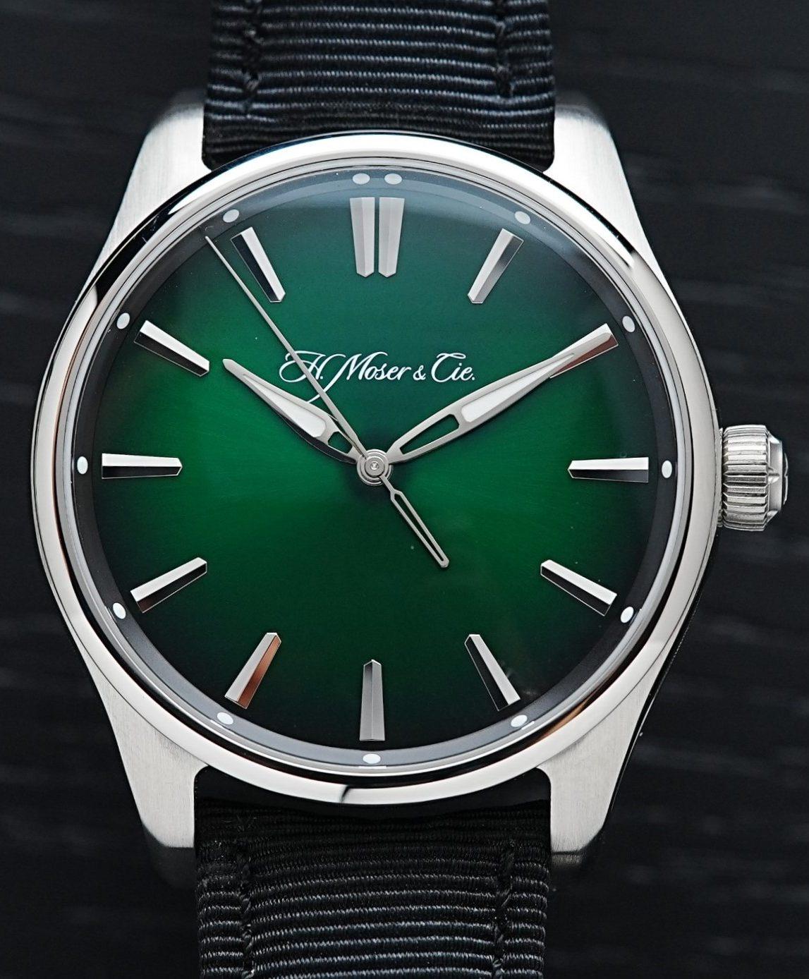 H.Moser & Cie. Pioneer Centre Seconds Cosmic Green