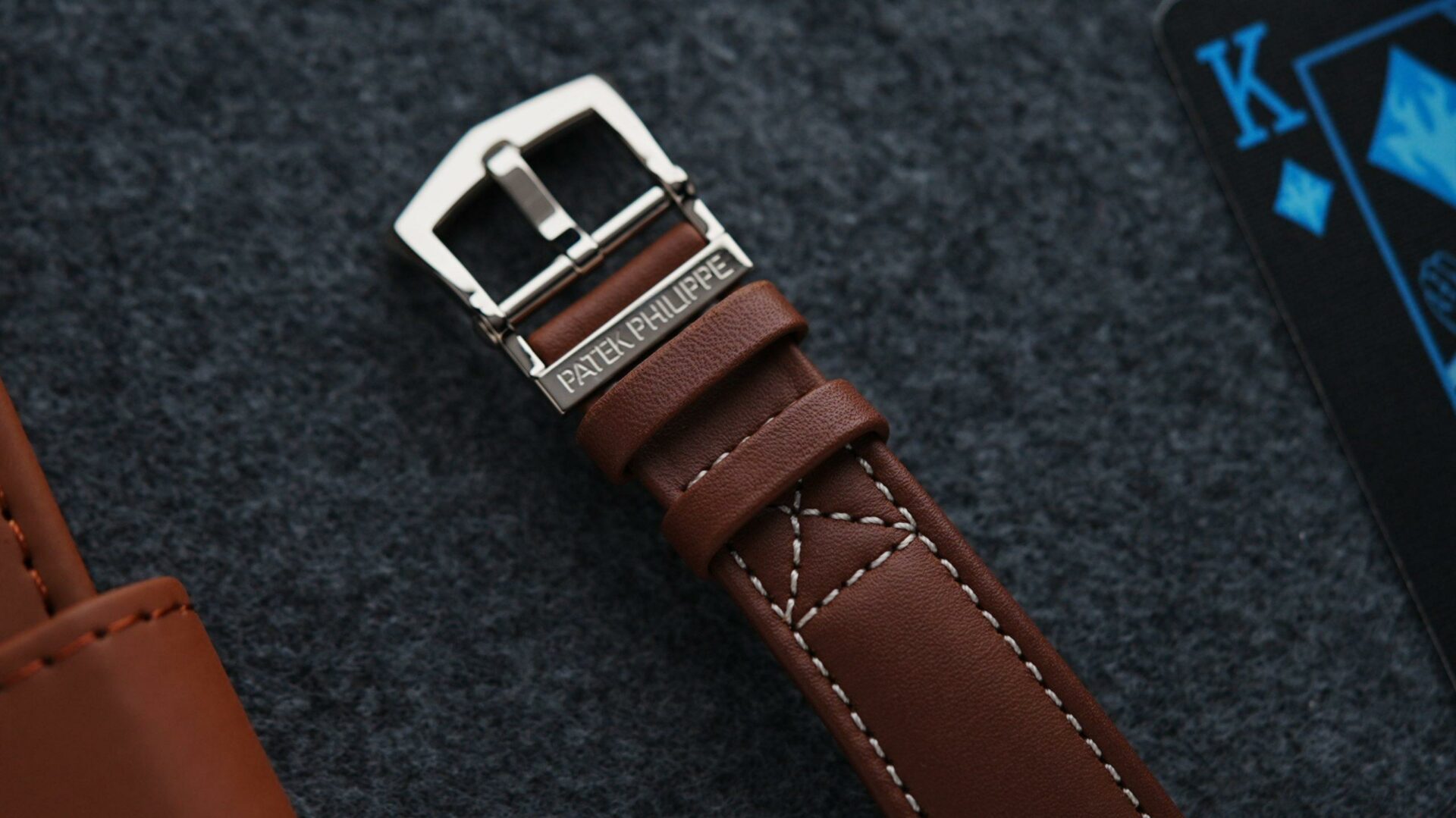 Leather strap and Buckle for the Patek Philippe Annual Calendar Chronograph.