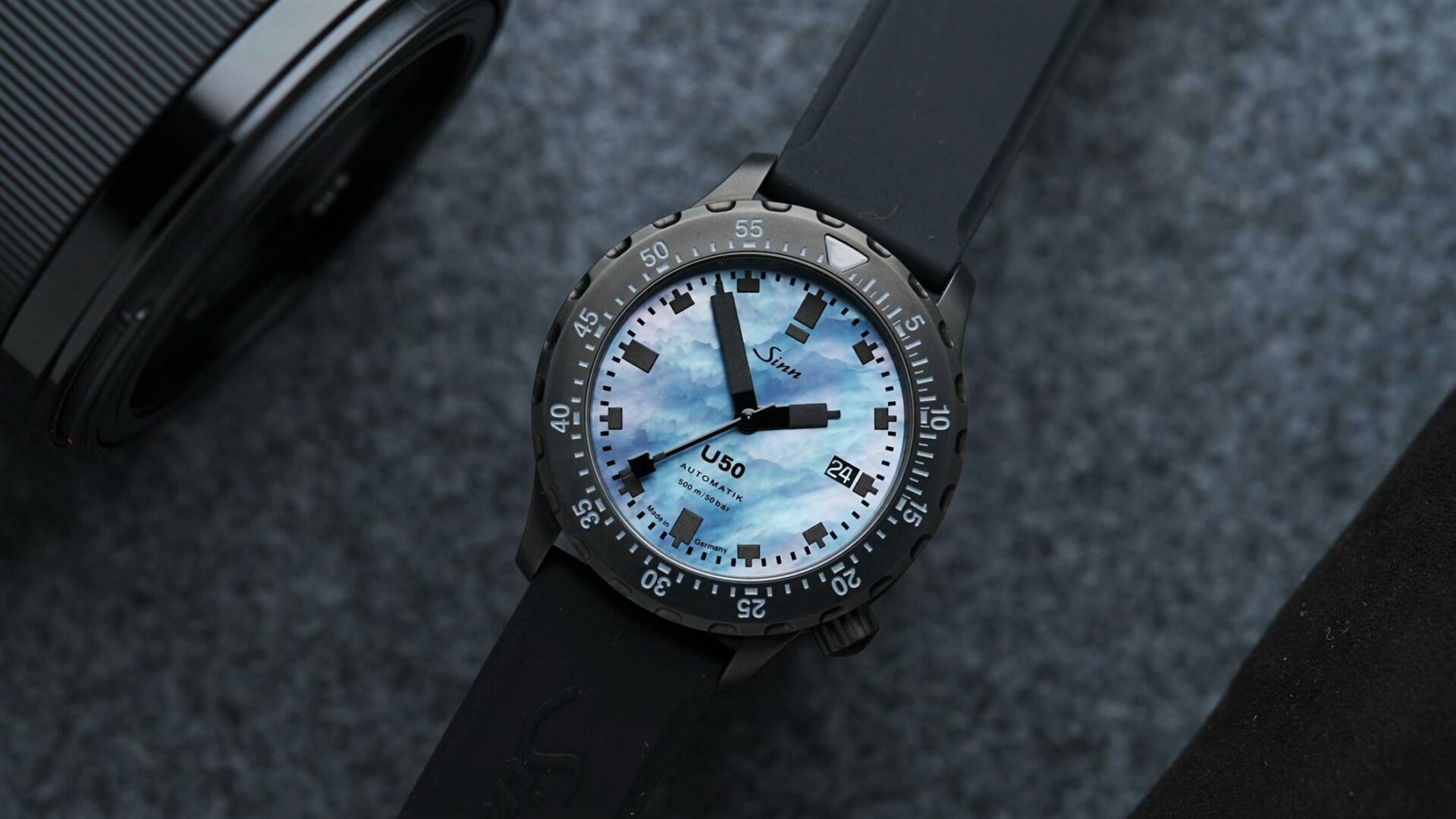 Sinn U50 Mother of Pearl S Limited Edition angle shot.