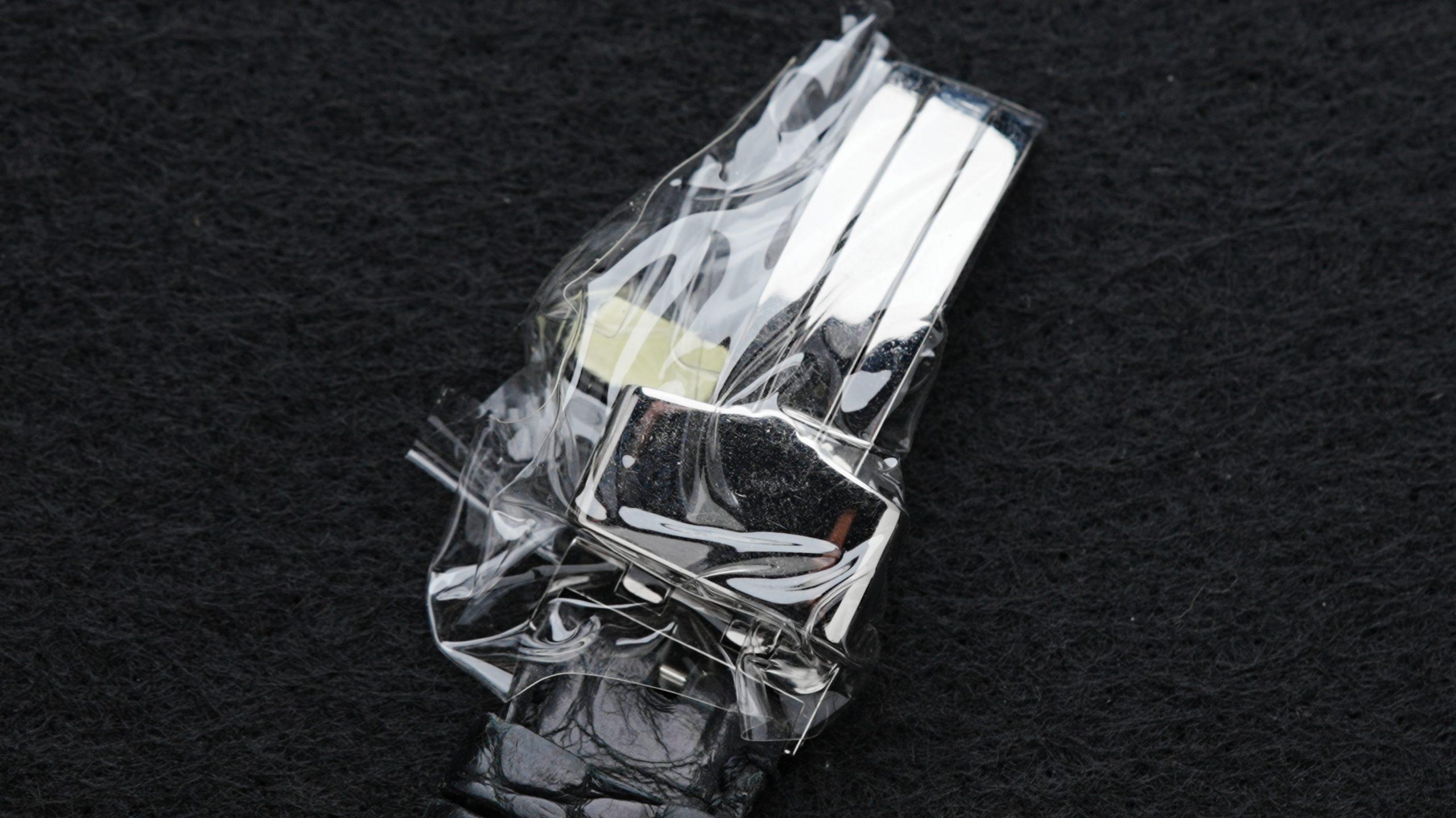 Daniel Roth Premier Retrograde clasp in plastic.