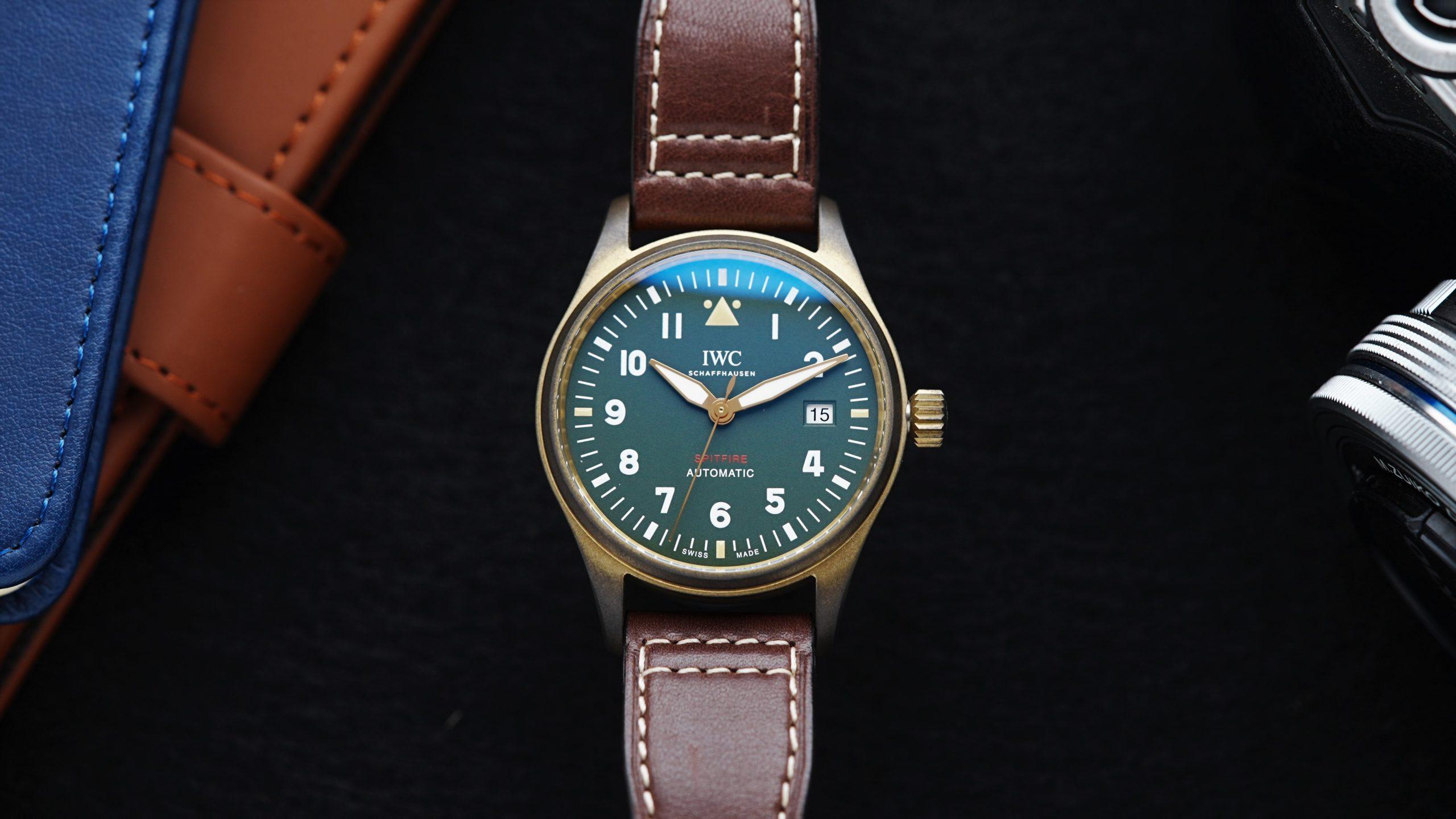 IWC Spitfire Automatic featured under white lighting.