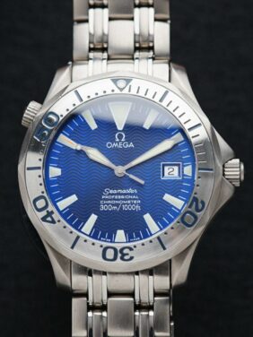 Omega Seamaster Professional 300m Electric Blue with Sword Hands
