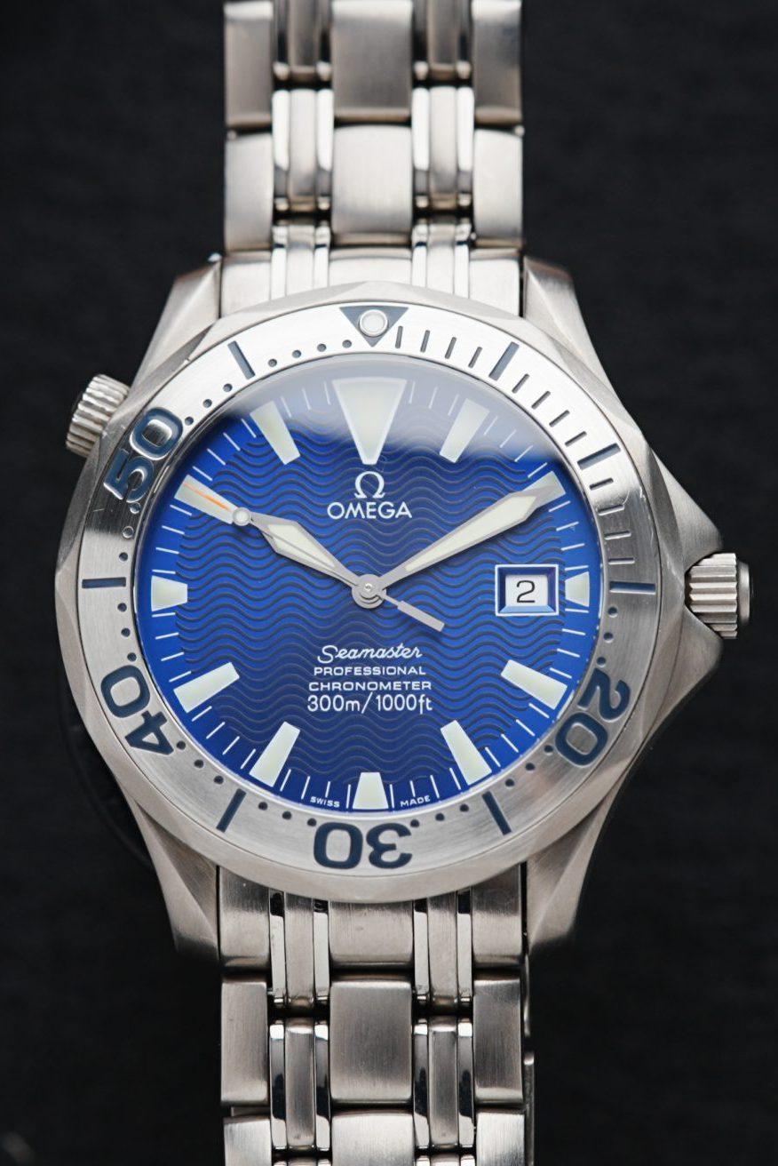 Omega Seamaster Professional 300m Electric Blue with Sword Hands