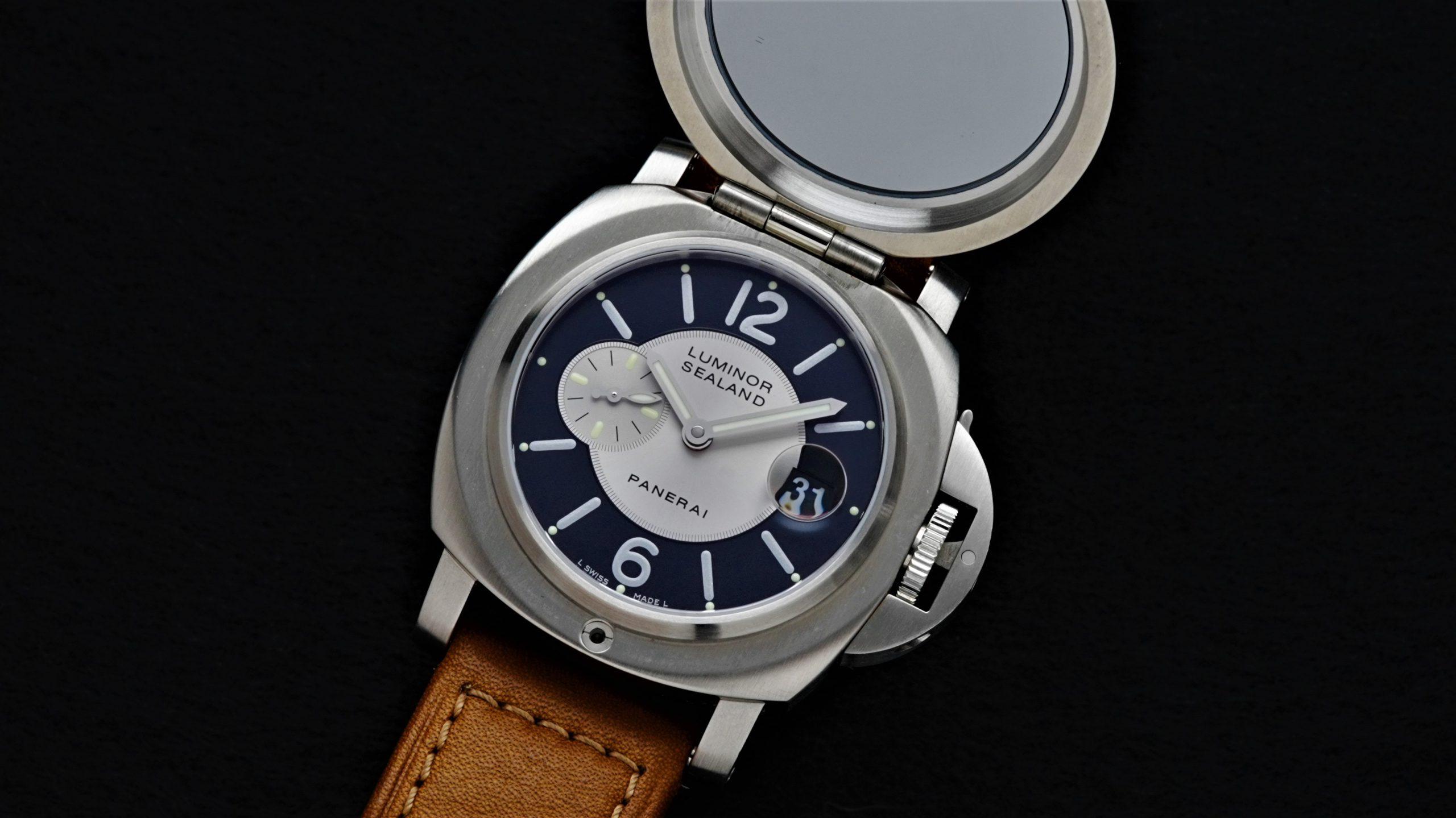 Panerai Luminor For Purdey Limired Edition watch opened.