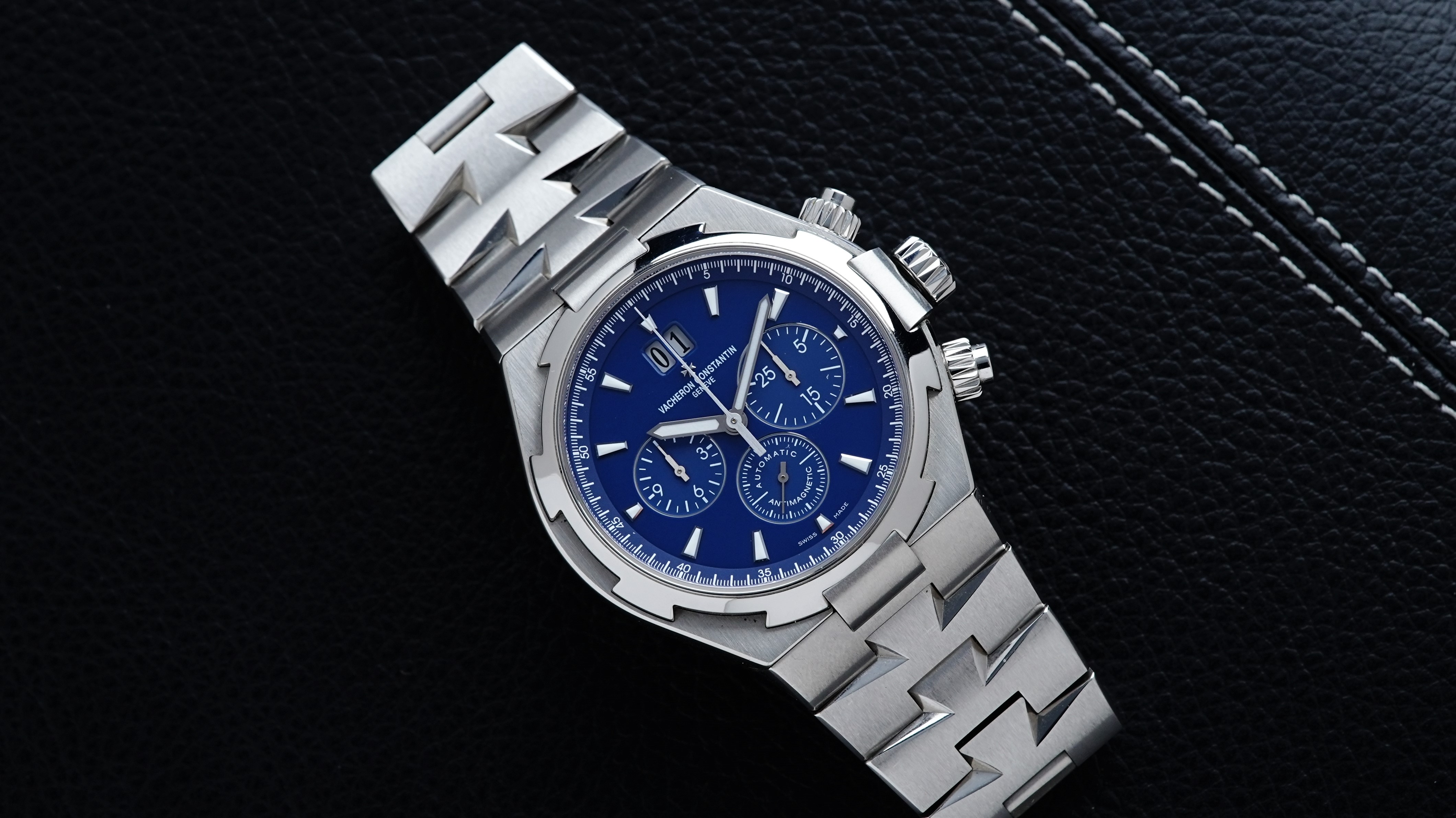 FSOT: Vacheron Constantin Overseas Chronograph Very Rare 2nd Gen Blue Dial  Bracelet + - Rolex Forums - Rolex Watch Forum