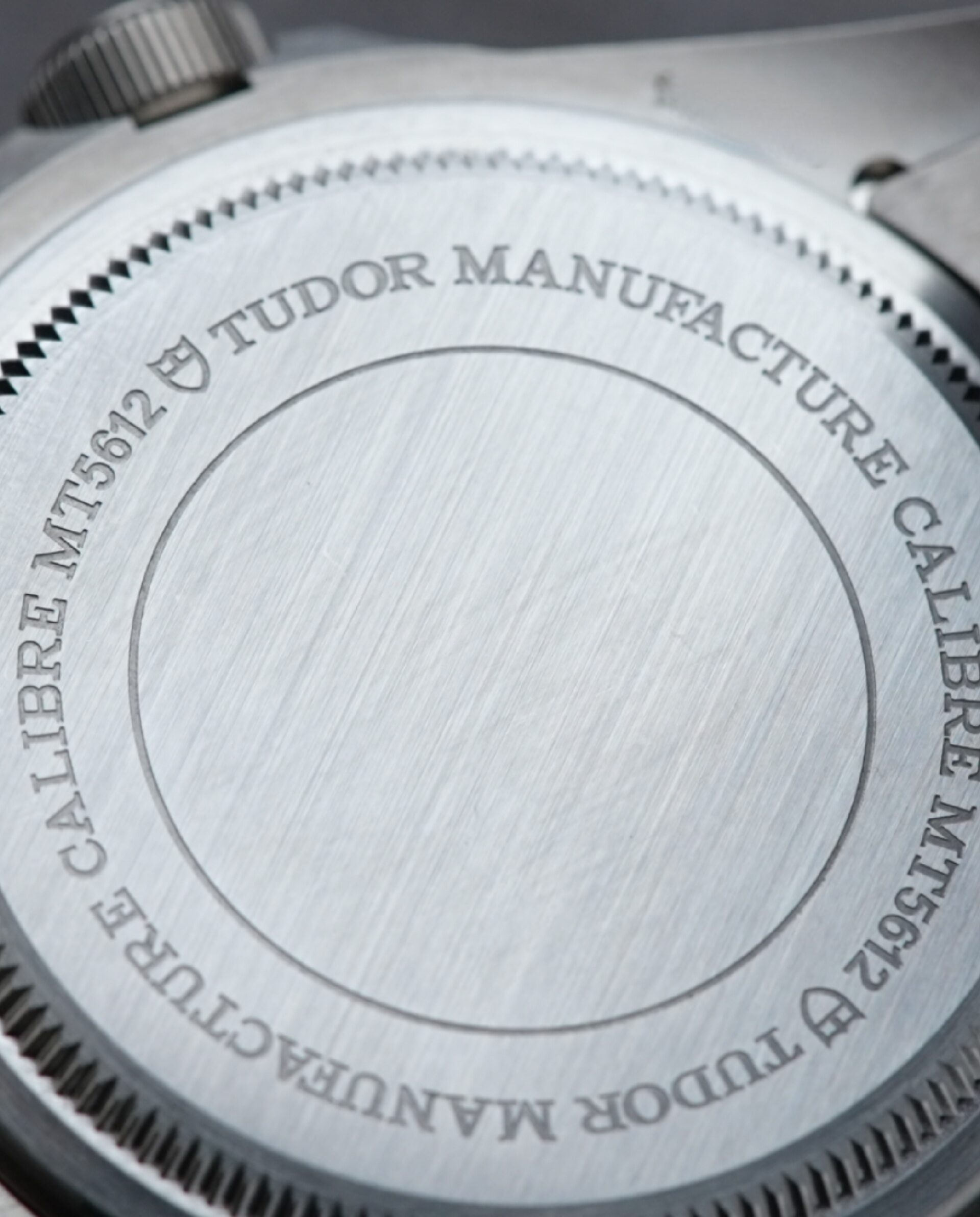Caseback of the Tudor Pelagos 25600TN watch.