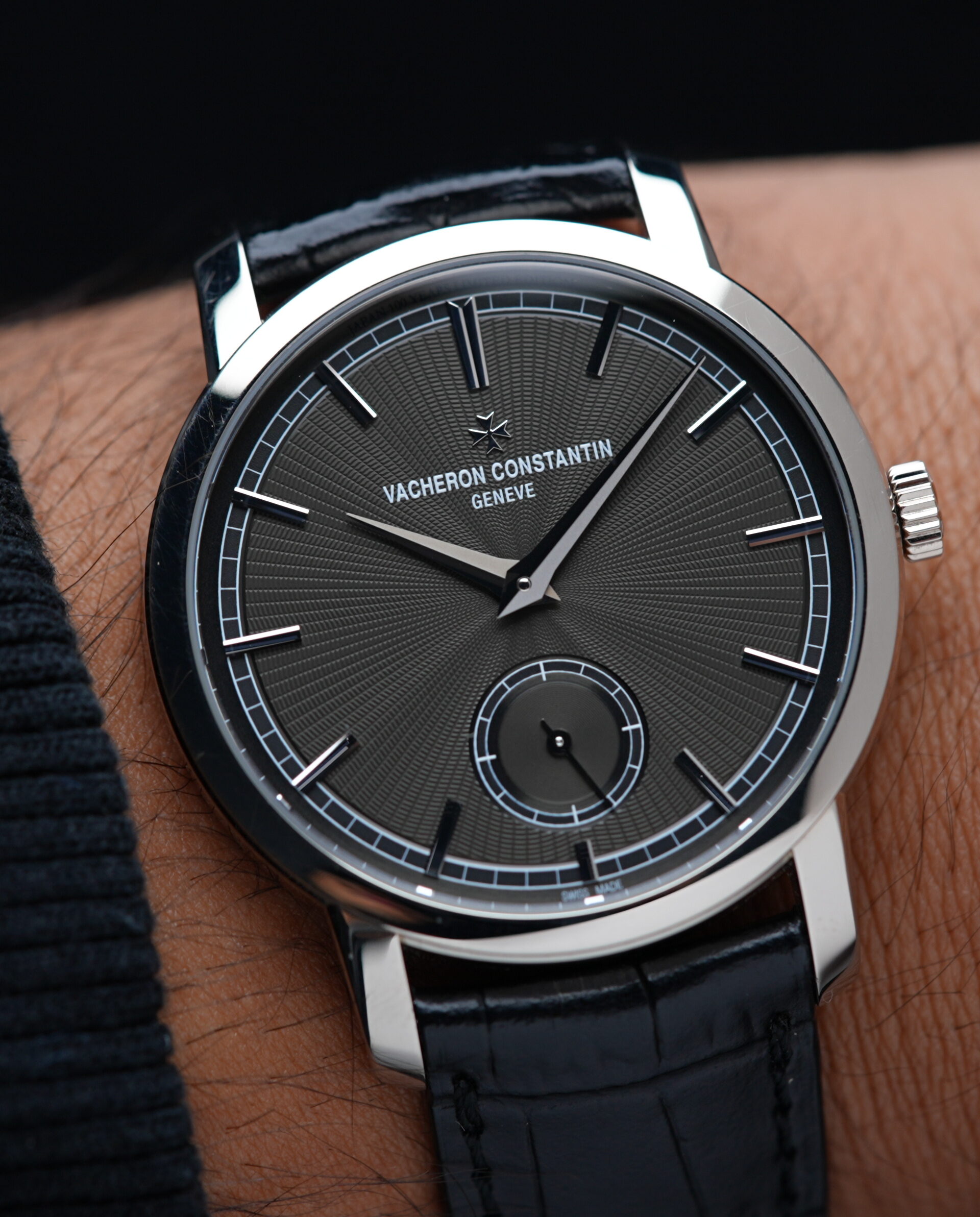 Vacheron Constantin Patrimony Traditional Japan 100th Anniversary watch featured on the wrist.