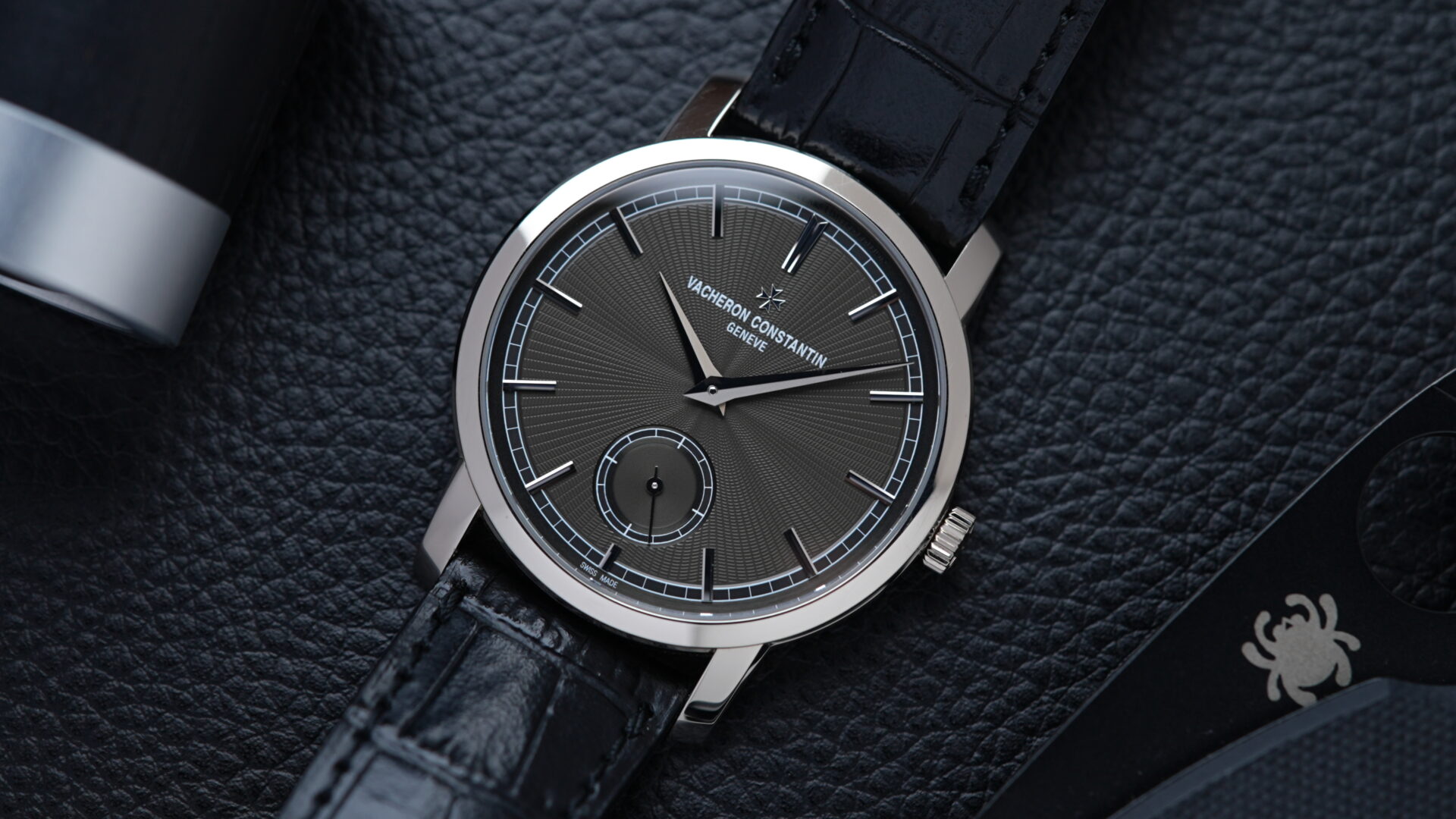 Vacheron Constantin Patrimony Traditional Japan 100th Anniversary watch pictured on an angle.