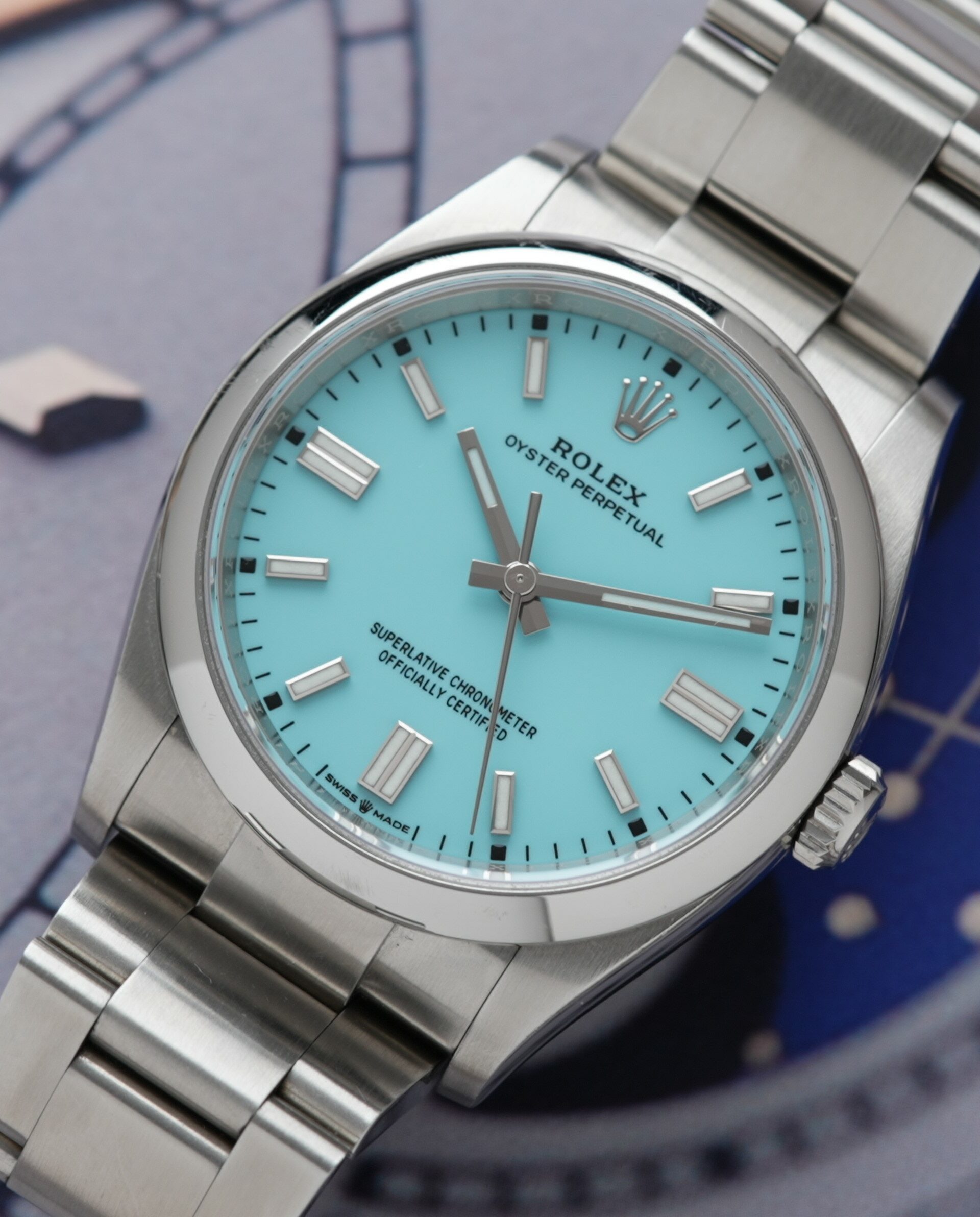 Rolex Oyster Perpetual 36 Tiffany Blue 126000 - Ticking Way