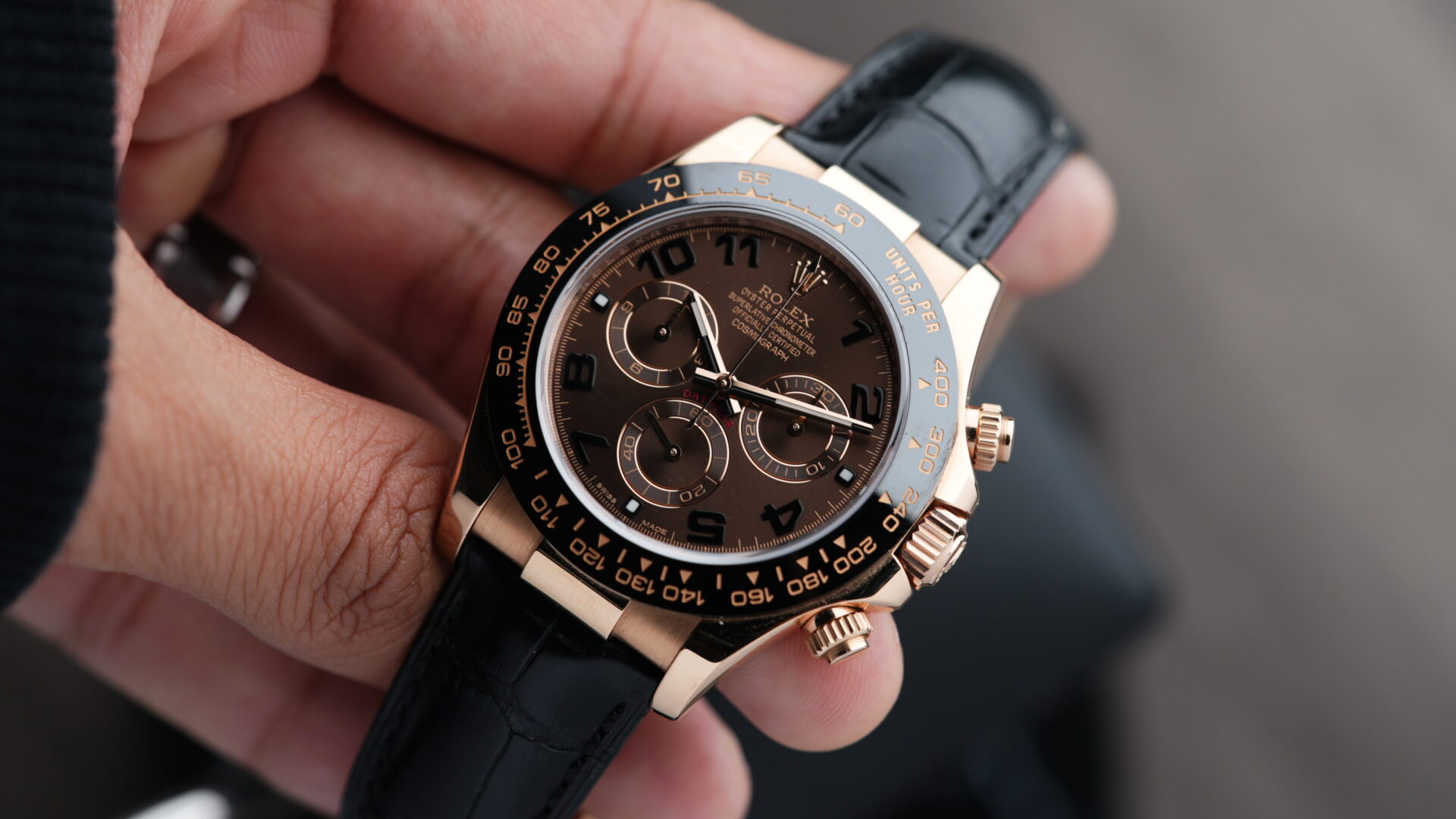 Rolex Daytona Arabic Dial Rose Gold Chocolate 116515LN - Ticking Way