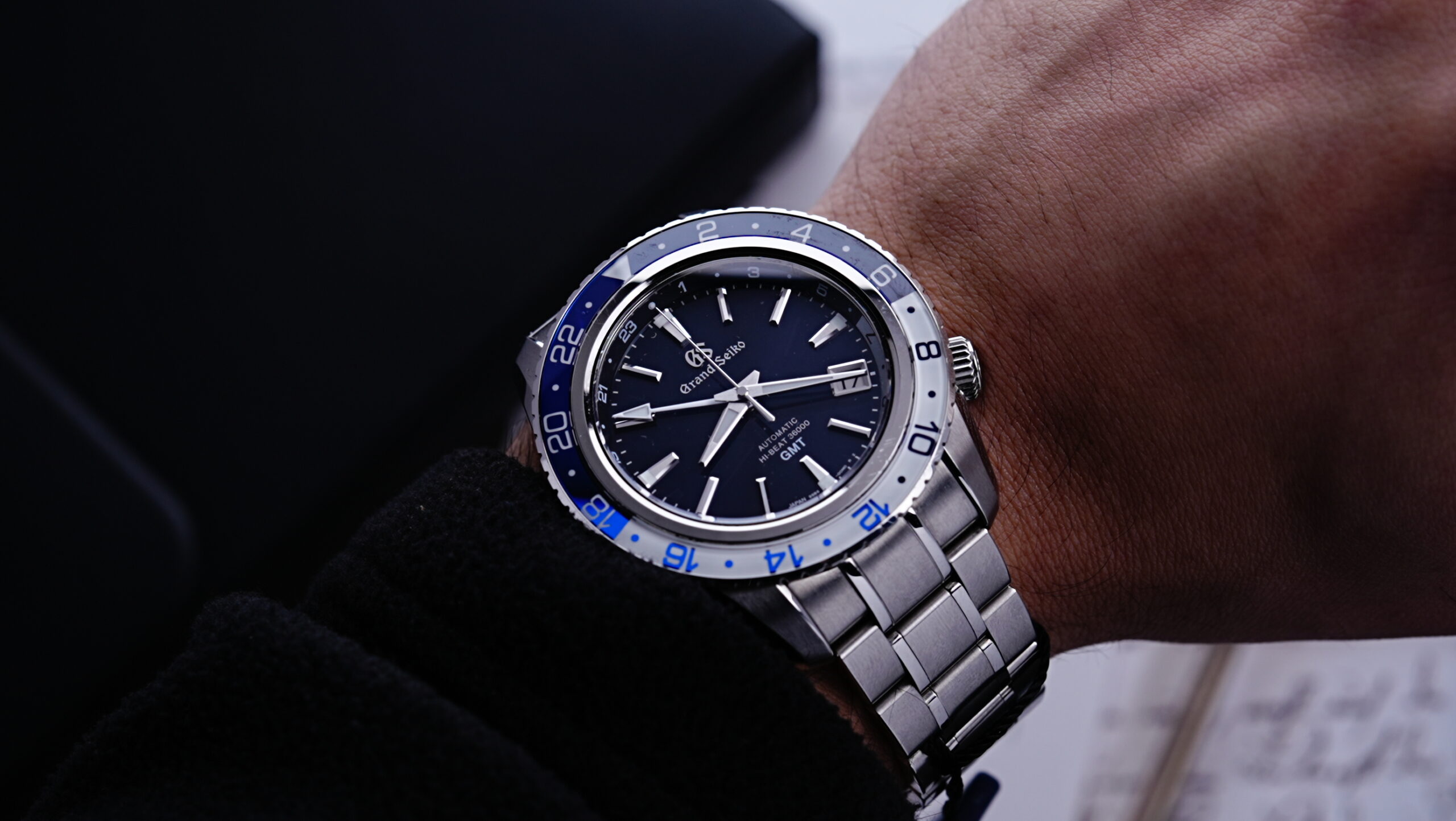 Grand Seiko Sport Collection SBGJ237 Sport GMT Hi-Beat Blue and White ...